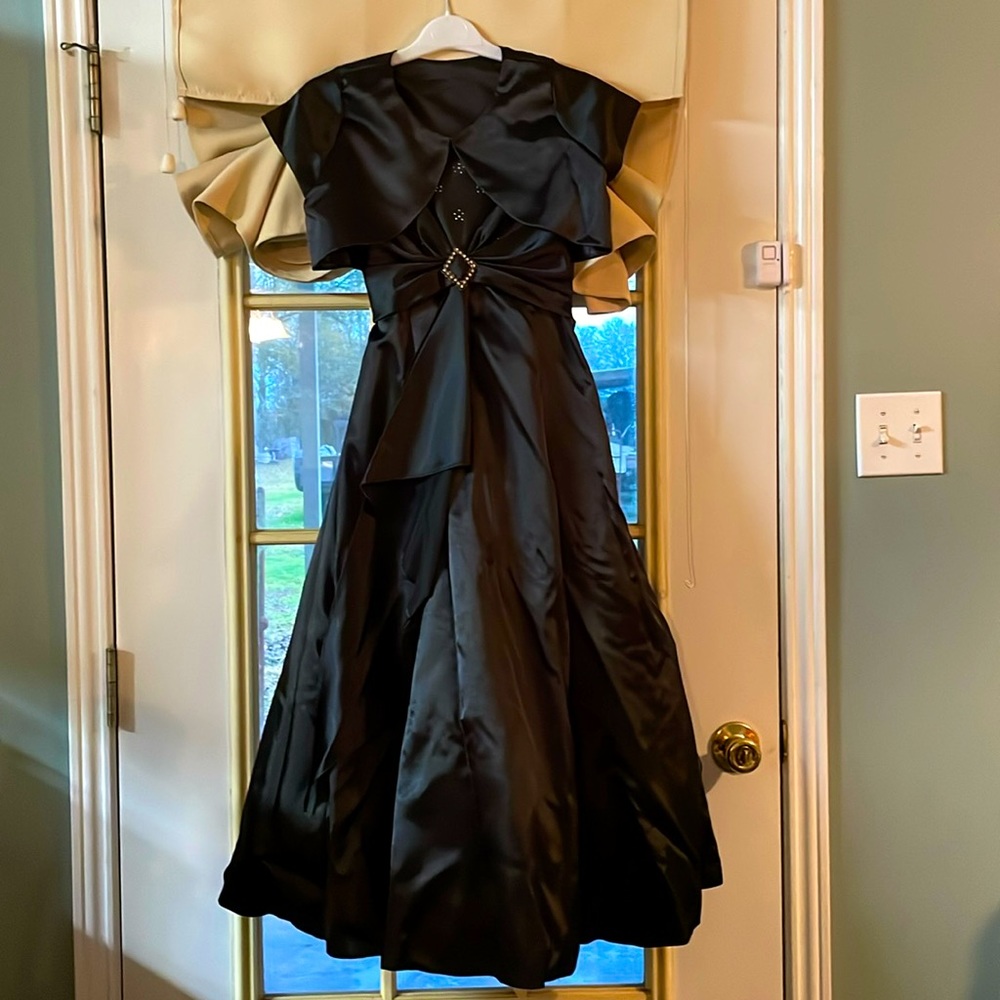 Tiptop girls size 12, black formal dress with jacket